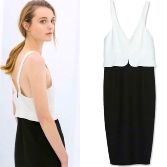 Zara Black & White Dress - Picture 1 of 7